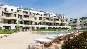 Newly built apartments with private gardens in Santa Ponsa
