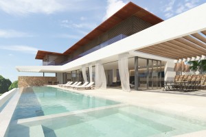 Project for luxury villa with sea water pool in Cala Vinyes
