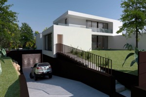 Modern villa project close to the golf course in Santa Ponsa