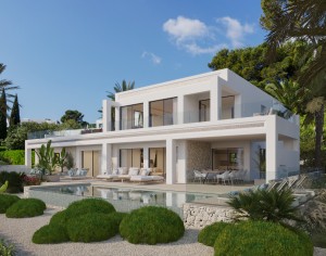 Completely renovated villa in a timeless, modern-Mediterranean architectural style