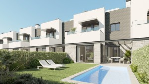 Newly built townhouses with pools and gardens in Can Pastilla