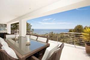 Modern villa with sea views and a pool in the prestigious area of Costa d´en Blanes
