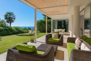 State-of-the-art sea view villa with pool, garden, and Jacuzzi terrace in Santa Ponsa