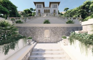 Unique historic villa with project overlooking the harbour in Puerto Andratx