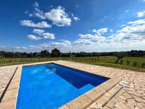 Attractive villa with rental license, pool and distant sea views near Porto Cristo