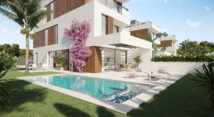 Contemporary villa with private pool and gardens, close to the sea in Porto Colom