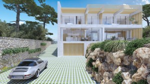 Plot with project for a 5 bedroom villa in Santa Ponsa