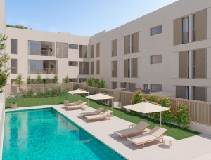 New apartments with community pool near the beach in Puerto Pollensa