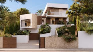 Designer villa, in an exclusive area, just 150m from the beach in Bendinat