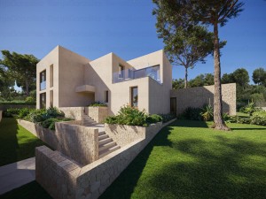 Modern villa with pool and roof terrace in the sought after area of Santa Ponsa