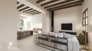 Townhouse with a chic project for a home with pool and Jacuzzi in Pollensa old town