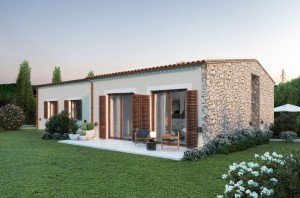 Self-sufficient new country villa with pool and panoramic views in Manacor
