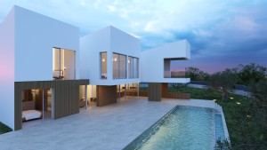 Outstanding, new luxury villa with mega pool, innovative design and sea views in Bonaire