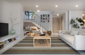 New 3-bedroom townhouses with gardens in Esporles