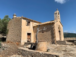 Countryside plot with old buildings in the tranquil surroundings near Pollensa town