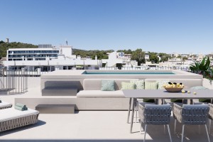 Newly built development close to the harbour in palma