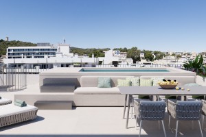 Newly built penthouse with private roof terrace in Palma