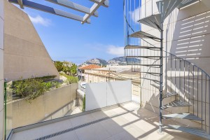 Penthouse with private roof terrace and community pool near Port in Puerto Andratx