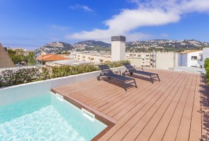 Penthouse with private roof terrace and community pool near Port in Puerto Andratx