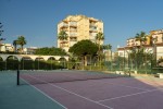 Communal tennis court