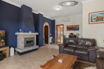 Living room & fireplace