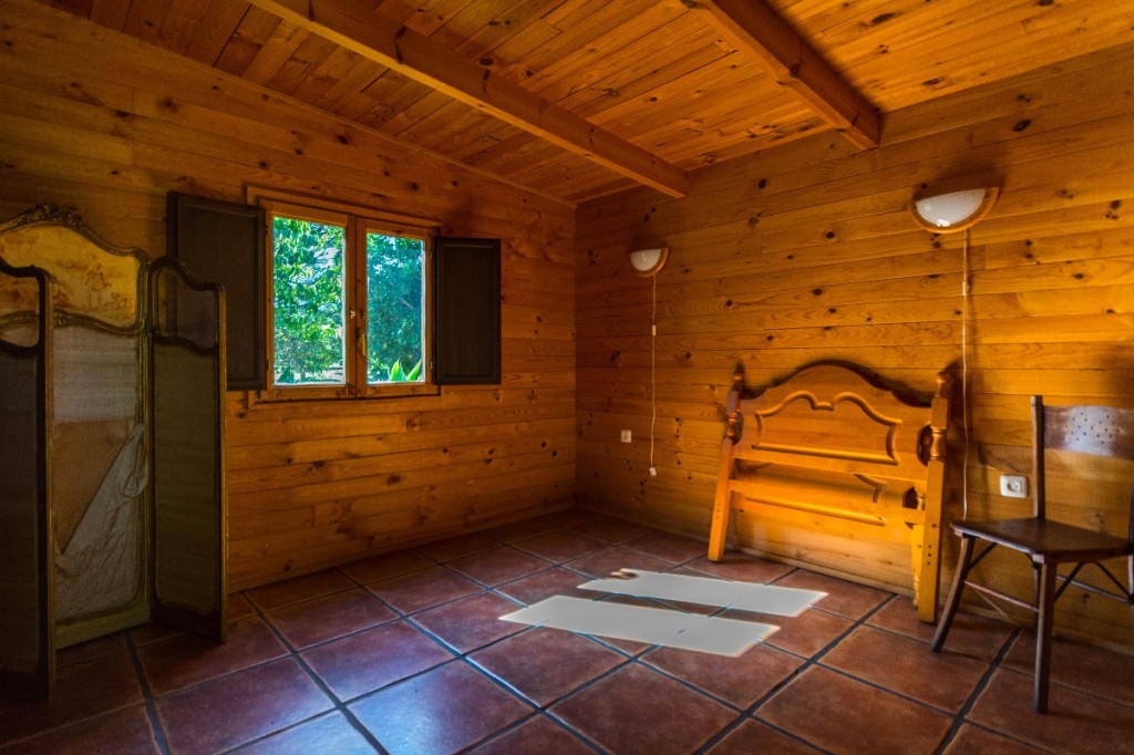 Casa de madera. Bedroom