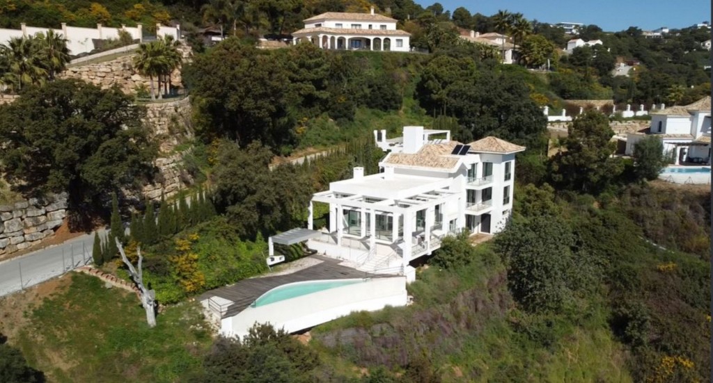 villa from the air
