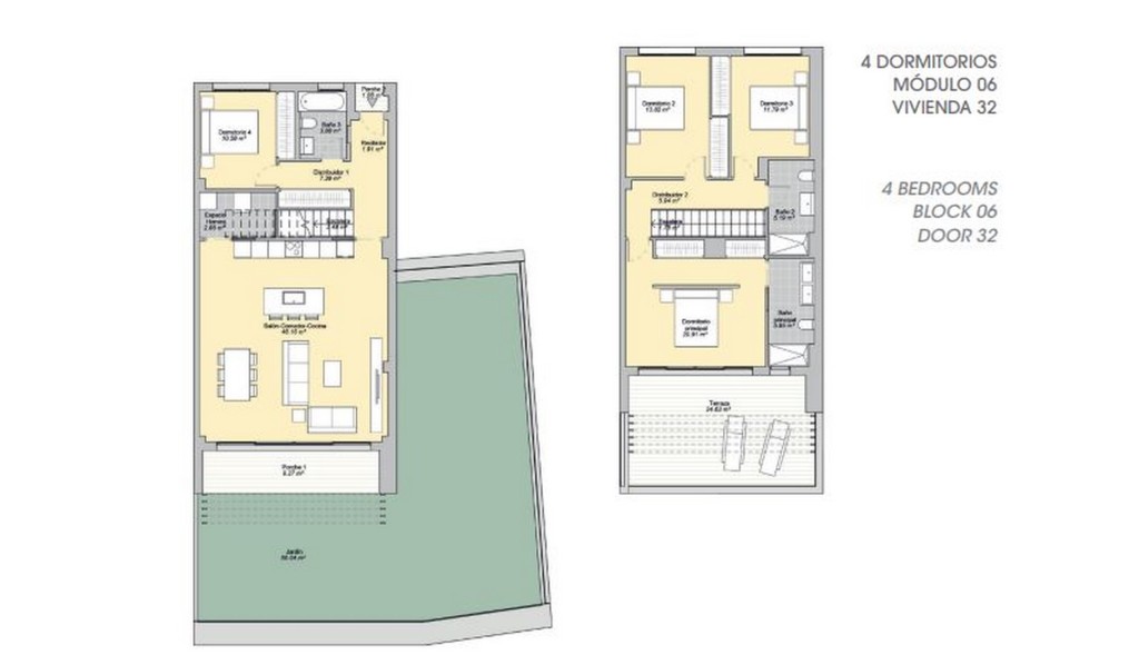 4 bedrooms plan