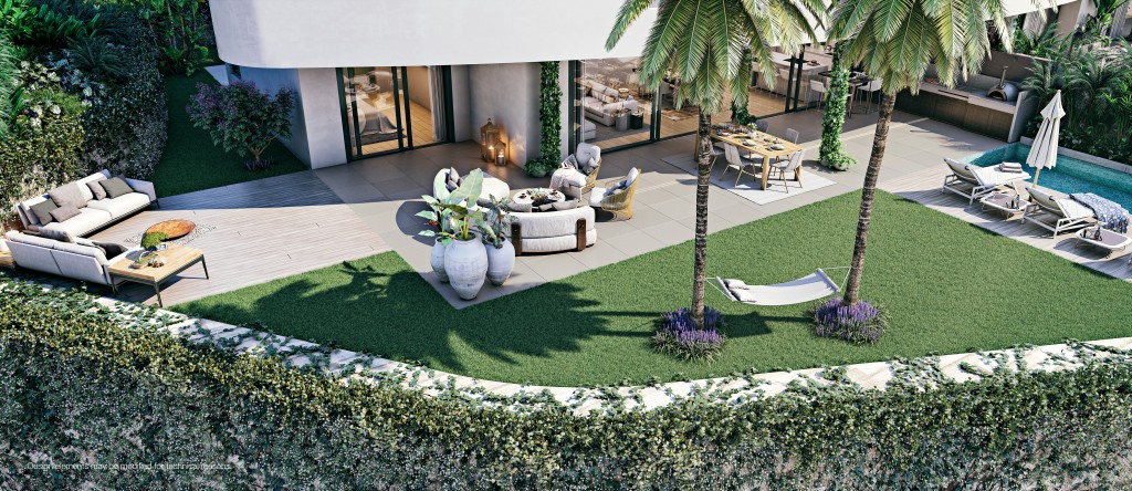Terrace garden villa