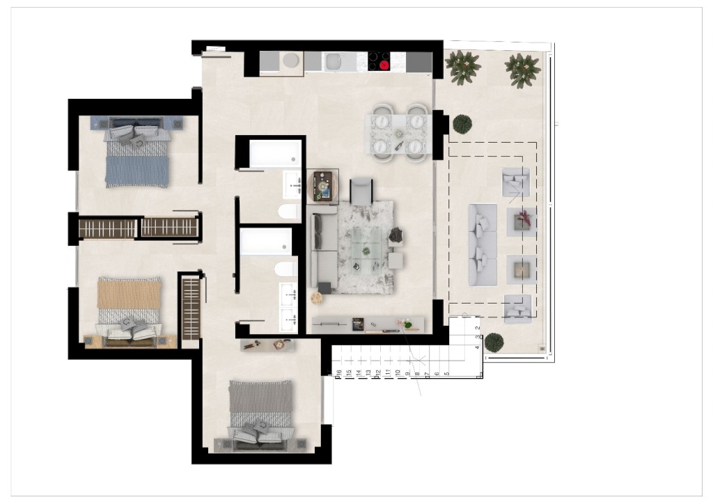 Floor plan penthouse