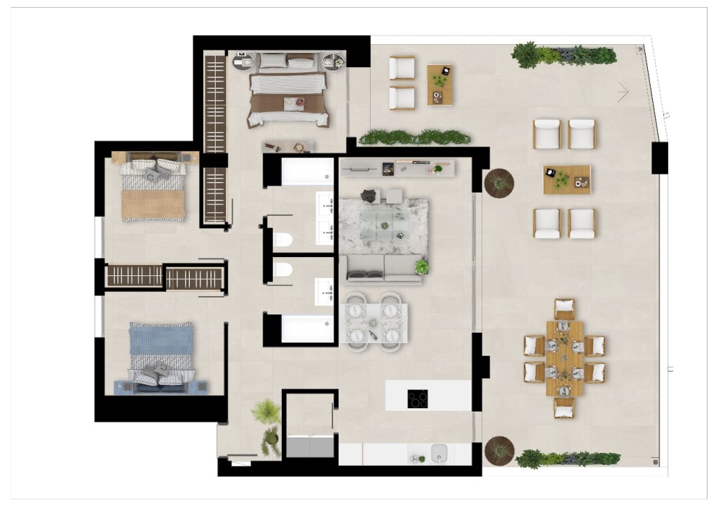 1576MVD_1_23_Floor plan 3 beds ground floor